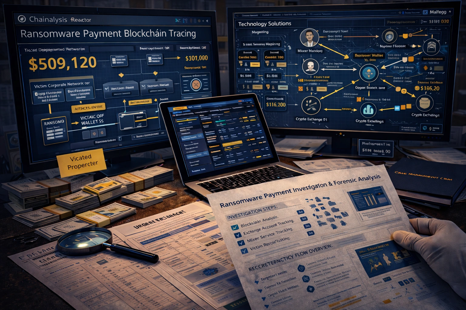 Ransomware Payment Blockchain Tracing
